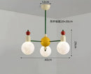 Axyaa Minimalist LED Glass Pendant Chandelier for Modern Home Decor