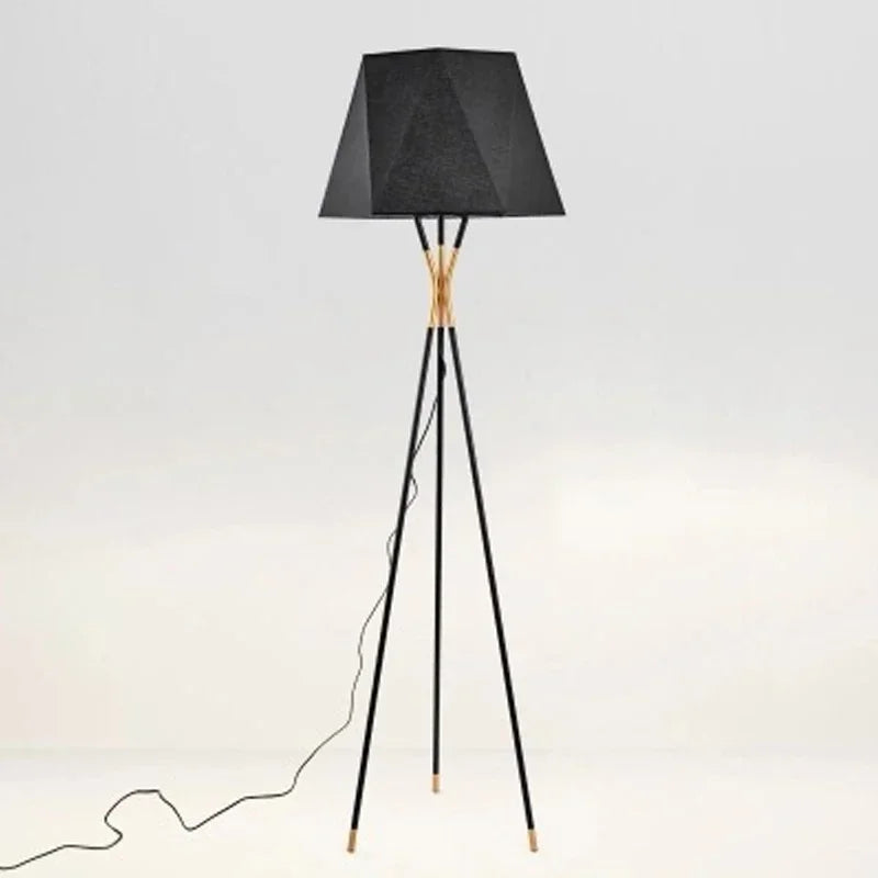 Axyaa Nordic Modern Floor Lamps Black Minimalist Art Lighting Fixtures