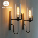 Axyaa Glass Wall Lamp Modern Nordic E27 Mounted Indoor Home Bedroom Decor