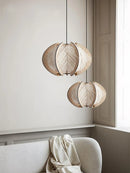 Axyaa Handmade Rattan Pendant Lamp: Seaside Resort Style for Living & Kitchen