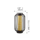 Axyaa Modern Wrought Iron Lawn Lamp with LED Dolomite, Waterproof IP65, Retro Floor Lamp