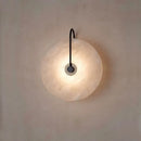 Axyaa Alabaster Round LED Wall Lamp for Living Room Bedroom Aisle Indoor Decor