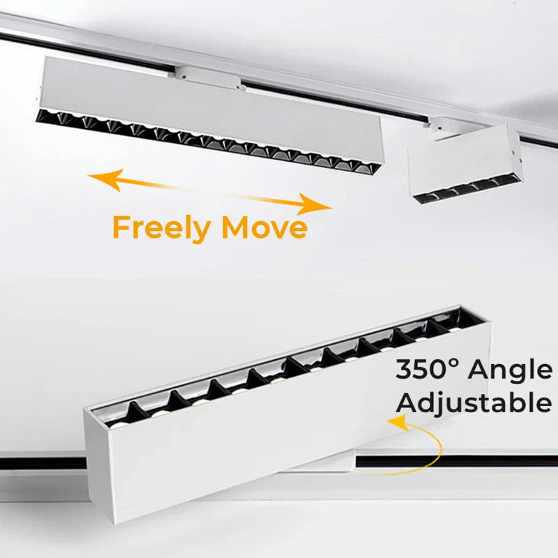 Axyaa 10/20W COB LED Track Light: Adjustable Ceiling Spot Lamp for Aisle Shop Lighting