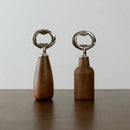 Axyaa Wooden Handle Beer Bottle Opener - Solid Wood & Stainless Steel
