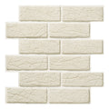 Axyaa Faux Brick Wall Panel Tile Sticker - Waterproof Peel and Stick Backsplash