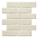 Axyaa Faux Brick Wall Panel Peel and Stick Tile for Kitchen Bathroom