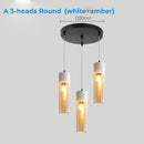 Axyaa Glass & Metal Pendant Light: Adjustable Vintage Ceiling Fixture