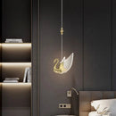 Axya Swan LED Pendant Chandelier for Home Decor and Lighting
