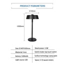 Axyaa LED Table Lamp Touch Sensor USB Rechargeable Night Light