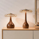 Axyaa Brass Glass LED Desk Lamp for Luxury Home Decor