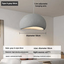 Axyaa Nordic Wabi Sabi E27 Chandelier Pendant Light - Home Decor Loft Hanging Fixture