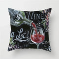 Axyaa Coffee Burger Wine Pie Juice Cushion Cover 45x45cm