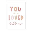 Rainbow Heart Love Canvas Nursery Poster Custom Name Wall Art by Axyaa