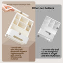 Axyaa Acrylic Makeup Organizer, Vanity Brush Holder for Bathroom, Countertop Cosmetic Storage
