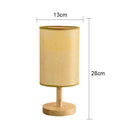 Axyaa LED Table Lamps: Simple Chinese Style Dimmable USB Night Light, Fabric Lampshade
