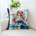 Axyaa Anime Pillow Cover 45x45, Decorative Cushion for Sofa, Bed, Home Decor