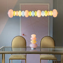 Axya Colored Glass Candy Pendant Lights Chandelier for Living Room, Children's Room, and Dining Room
