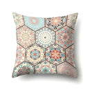 Abstract Geometric Bohemian Pillowcase in Colorful Exotic Style by Axyaa