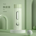 Axyaa Double-Layer Glass Tea Cup - 420ml, Leak-Proof & Portable