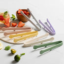 Axyaa Silicone Mini Food Tongs Set Home Kitchen Accessories