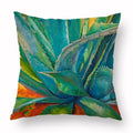 Axyaa Green Plant Cushion Cover for Home Decor