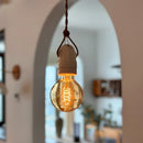 Axyaa Ceramic LED Pendant Light: Vintage Japanese Style Bedroom Living Room Lamp