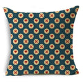 Axyaa Retro Geometry Linen Pillowcase - 45*45cm