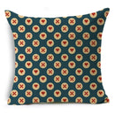 Axyaa Retro Geometry Linen Pillowcase - 45*45cm