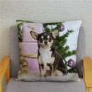 Chihuahua Dog Printed Cushion Cover by Axyaa for Home Decor