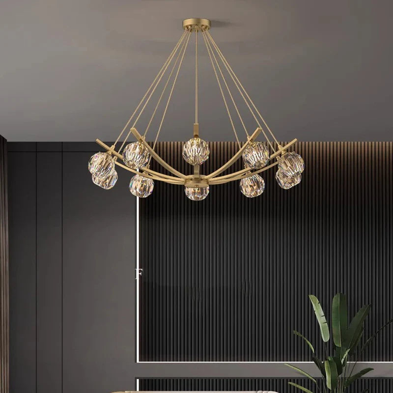 Axyaa Modern Pendant Lights: LED Chandelier Ceiling Lamp for Stylish Dining Room