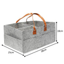 Axyaa Felt Cloth Stroller Bag: Large Capacity, Luxury PU Leather, Carrying Handle