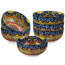 Axyaa 6 Piece 28 Oz Ceramic Cereal Bowls Set, Bohemian Style for Various Meals