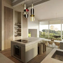 Axyaa Nordic Glass LED Pendant Light for Living Room, Bedroom, Dining Room