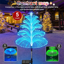 Axya Solar Jellyfish Garden Lights: 7 Color Changing Outdoor Flowers
