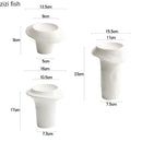 Axya High Feet Ceramic Dinner Plate - Irregular Thread Design - Restaurant Tableware