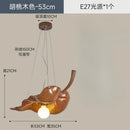 Axyaa Retro Leaf Wood Pendant Light for Commercial Decor, Bar, Restaurant, Hotel, Shop