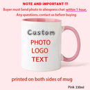 Personalized Photo Mug, Family, Kids, Lovers, Logo, Text Mugs by Axyaa
