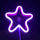 Axyaa Car Window Neon Lights Remote Control Flashing Heart Decorations Neon Party