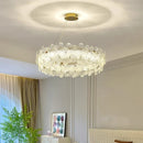 Axyaa Crystal Chandelier: Luxury Living Room & Dining Room Pendant Light