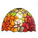 Retro Wall Lamp Shade for Modern Decor by Axyaa - Stained Glass Rose Lampshade