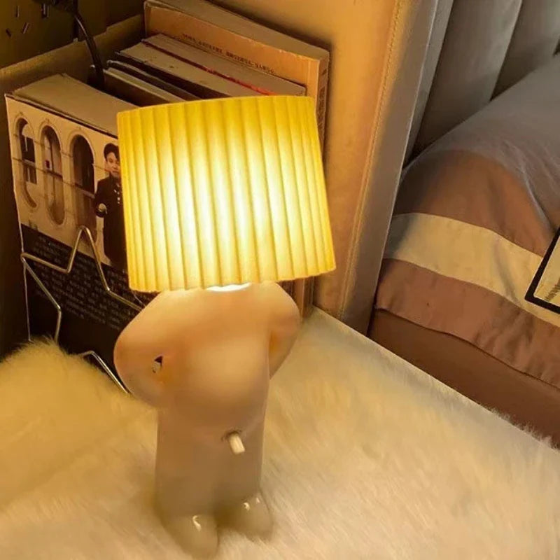 Axya LED Pleated Table Lamp for Unique Reading Light in Bedroom