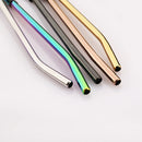 Axyaa Stainless Steel Tea & Juice Drinking Straw Set for Parties & Bars