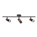 Axyaa Black Wood Nordic Rotatable Spotlight for Home Kitchen Living Room, GU10 LED Cob