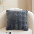 Axyaa Bubble Rabbit Fleece Pillowcase: Cozy Solid-Color Plush Cushion Cover for Autumn/Winter