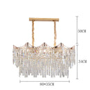 Axyaa Modern Crystal Pendant Lamp for Living Room, Bedroom, and Dining Room