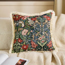 Axyaa Floral Cotton Linen Throw Pillowcase - 45x45 Jacquard Cushion Cover