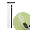 Axyaa Black Silver Alloy Chopsticks Set with Storage Box - Korean Style Sushi Chopsticks
