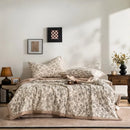 Axyaa Double-Layer Yarn Soybean Summer Quilt Set - Cotton Printed Bubble Design