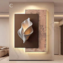 Axyaa Crystal Porcelain Luster Wall Decoration Lamp for Living Room and Corridor