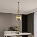 Axyaa Drum Chandelier: Retro Industrial Pendant Light for Restaurant, Aisle, and Corridor